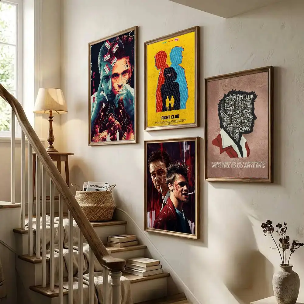 Fight Club Movie Series Poster Art With Prints Home Bedroom Living Room Decoration Gift