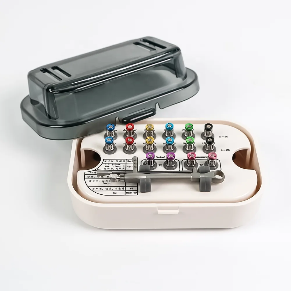 Universal Dental Implant Restoration Prosthetic Kit with Torque Wrench And Ratchet Drivers for Dental Surgery Tools