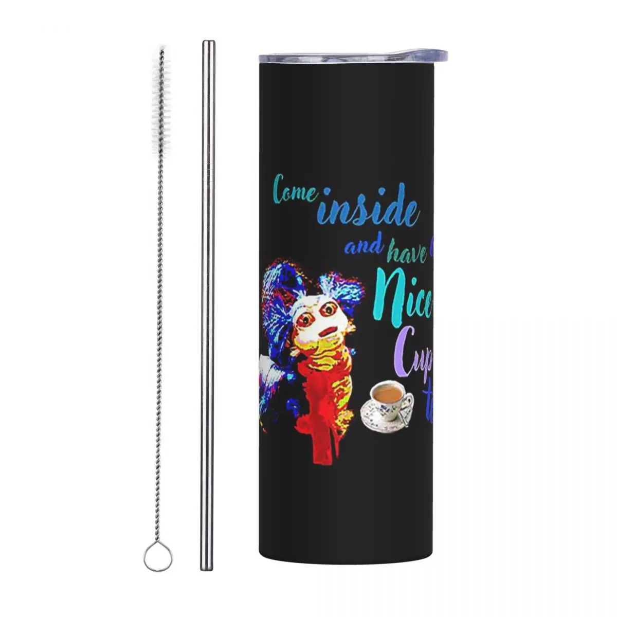 Labyrinth Worm Stainless Steel Tumbler Vacuum Insulated Mugs Thermal Cold Cups Straw With Lid 20oz