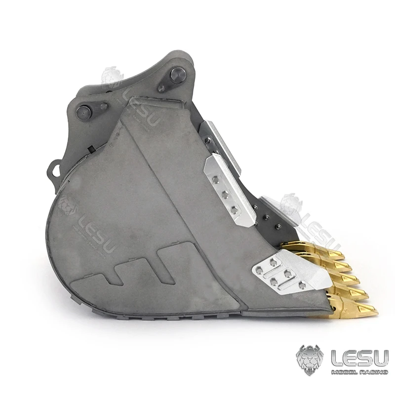 LESU 1/14 حفارة هيدروليكية PC360 عجلة حفر صغيرة قصيرة الذيل تعديل سريع تفكيك دلو دلو السيارة الأصلي