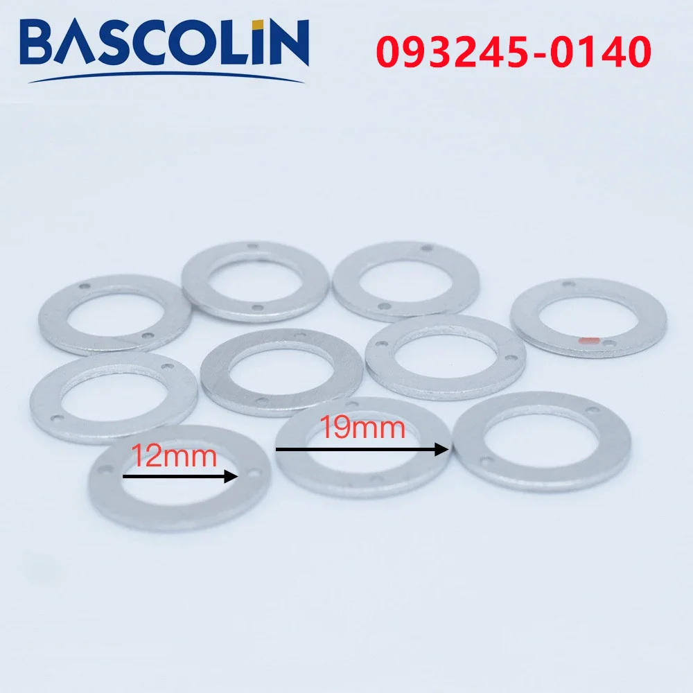 093245-0140 Bascolin Injector Washer 19*12*1mm 2 Holes Aluminum Shims Leak Off Washer for 4d56 4m40