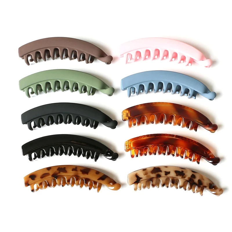 

10PCS Hair Clips For Women-Non-Slip Claw Clips For Thick And Thin Hair, For Ponytails And Hair Styling(10 Colour)