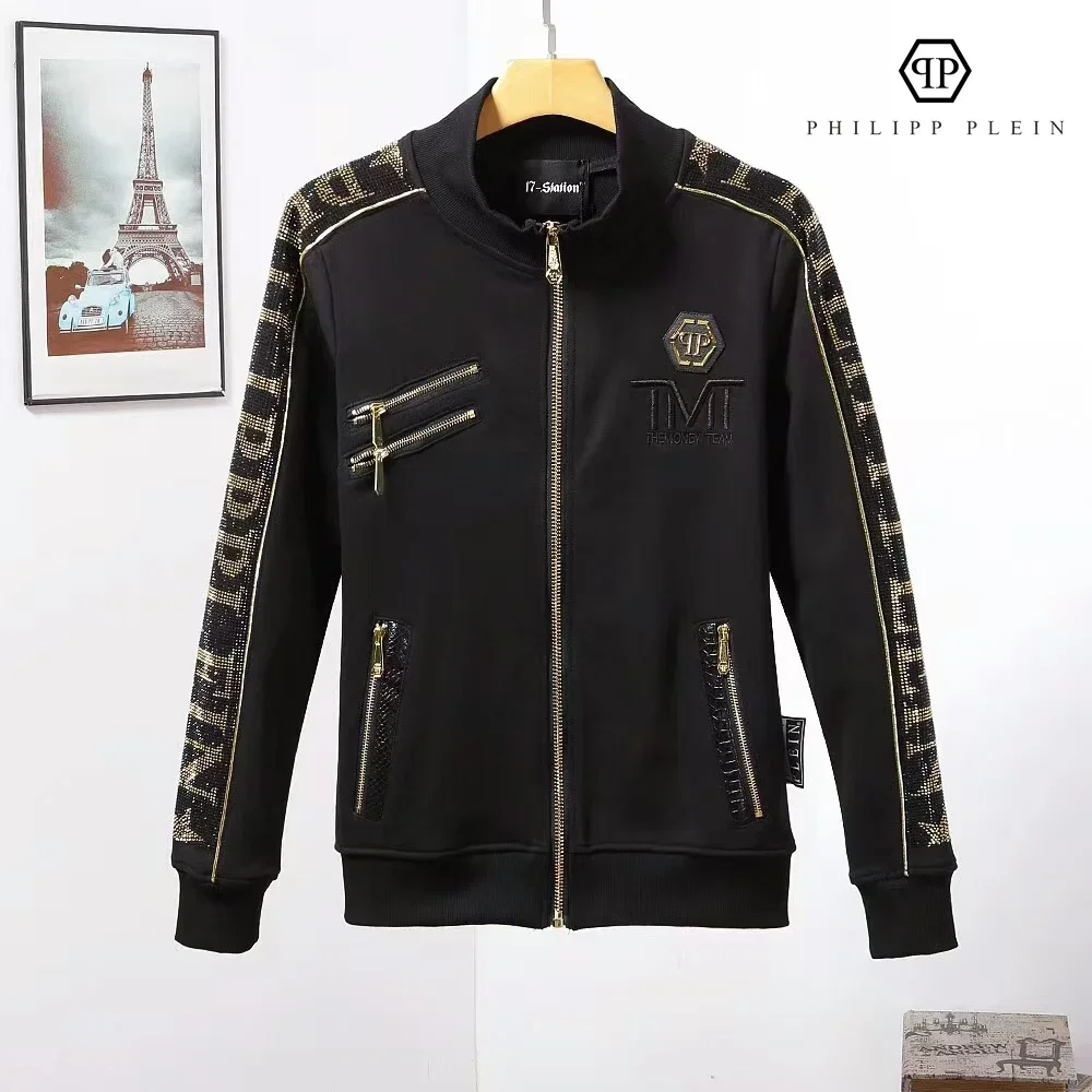 2024 Philipp Plein New Fall/Winter Classic Fashion Trend Men's and Women's Flight Jackets