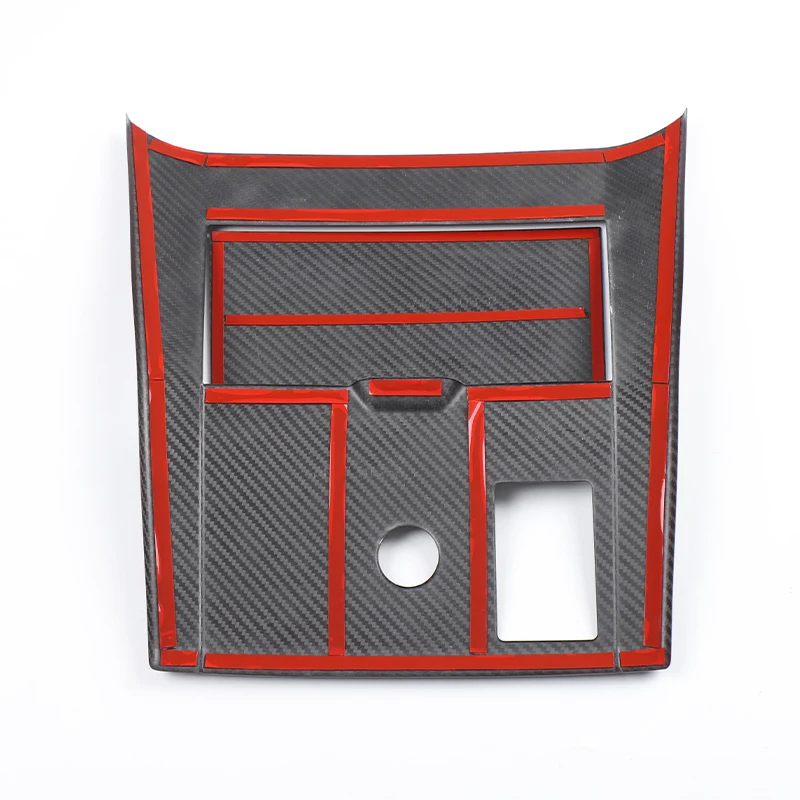 For Land Range Rover Sport 2024 2025 Real Carbon Fiber Center Console Shifter Panel Cover Car Interior Aaccessories