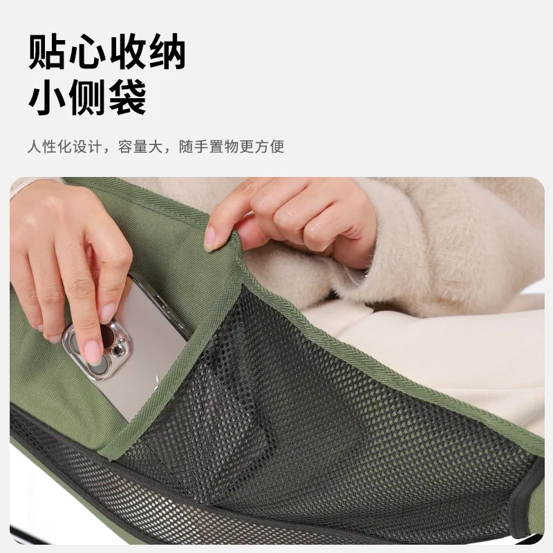 Outdoor recliner, butterfly chair, bold 7075 aluminum alloy beach chair, lunch break chair, aluminum alloy folding chair