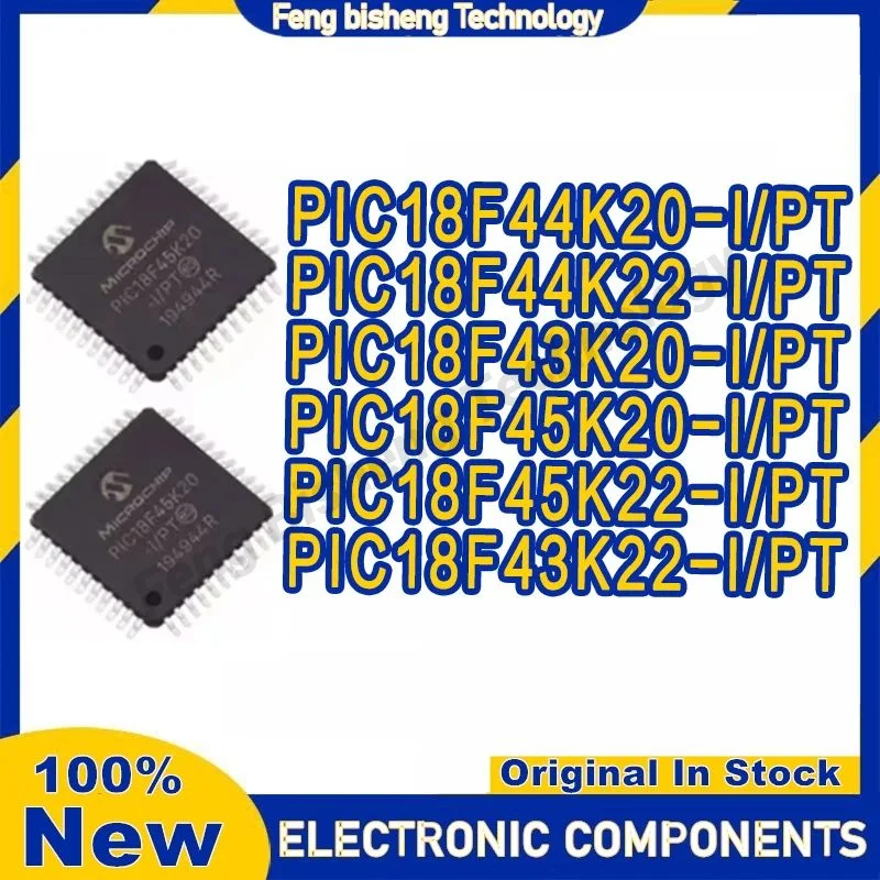 

PIC18F43K20-I/PT PIC18F43K22 PIC18F44K20 PIC18F44K22 PIC18F45K20 PIC18F45K22 PIC18F PIC18 PIC IC MCU Chip TQFP-44 in stock