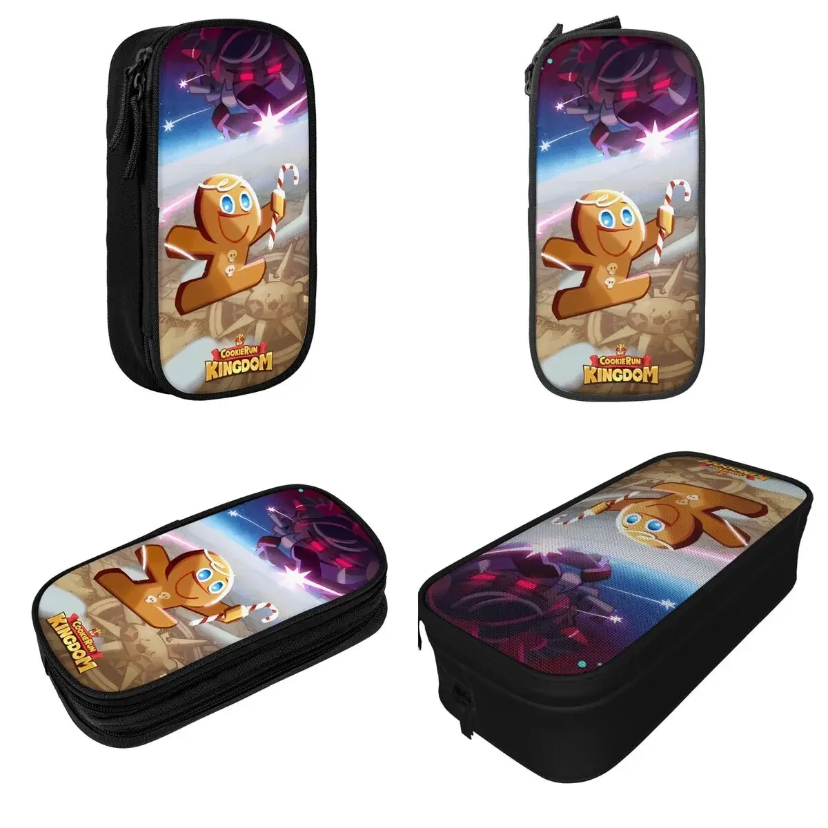 Cookie Run Kingdom Pencil Case Pencil Pouch Pen Holder Kids Large Storage Bag School Supplies Gift Stationery