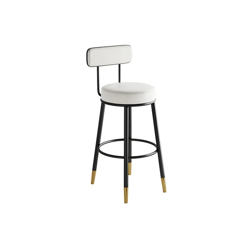 

Round Luxury Bar Chair Modern Ergonomica Art White Barber Bar Stool Kitchen Living Room Taburetes Altos Cocina Home Furniture