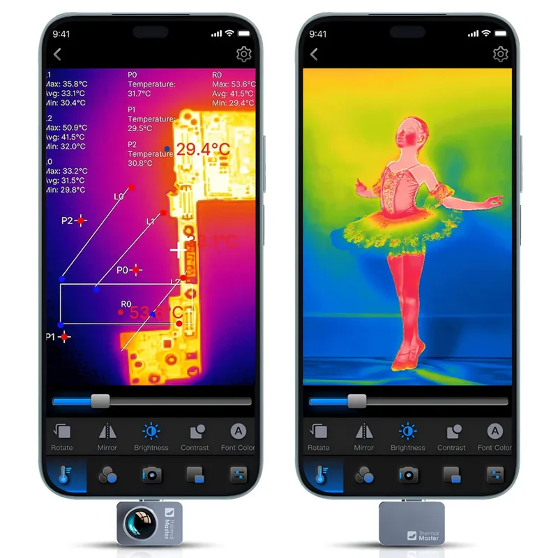 

P2pro Infrared Thermal Camera Mobile Thermal Imaging Smartphone Thermometer Night Vision Infrared Camera