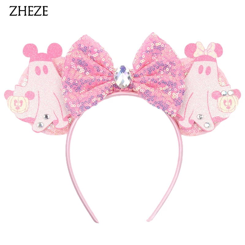 Diademas Para El pelo Mujer Halloween Pumpkin Lanterns Haarbänder 5" Strik Haarband DIY Festival Feest Haaraccessoires