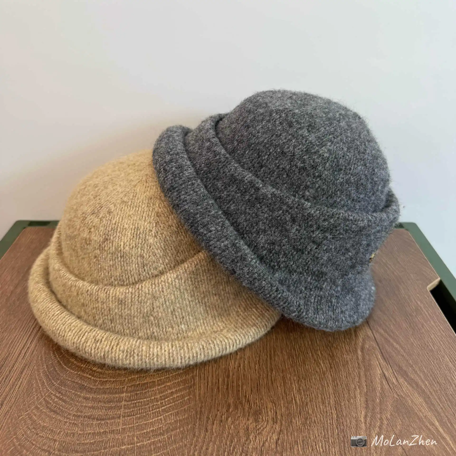 

Элегантная шляпа во французском стиле, женская шляпа-ведро в стиле Хепберн, высококачественная шляпа-ведро для коррекции формы лица