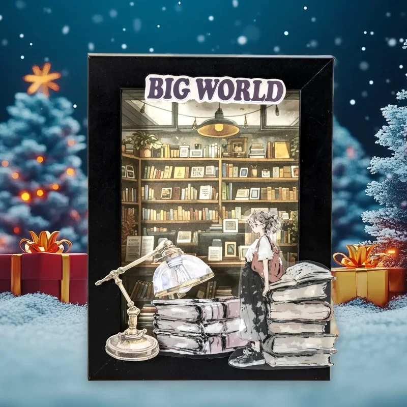 1 Packung/2 Stück 6 Stile Charakter Thema Original PET Aufkleber Duo Duo's Big World Series Journal Dekoration