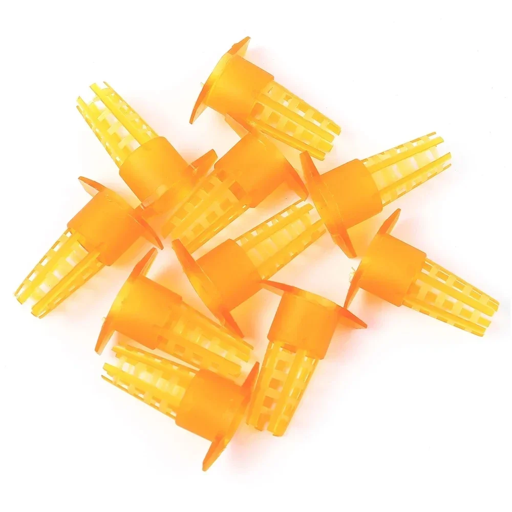 20 Pcs Plastic Bee Queen Cages Cell Cover Cap Protective Cellular Tool Beekeeping Supplies Beekeeping Tools