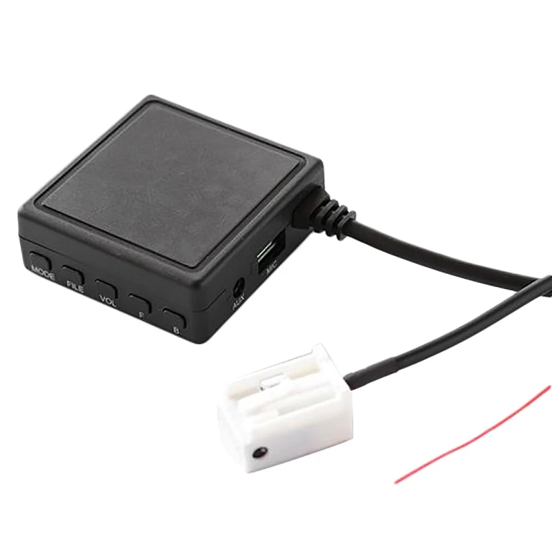 

2X Car Bluetooth 5.0 AUX Cable Adapter TF USB Fit For Peugeot 207 307 407 308