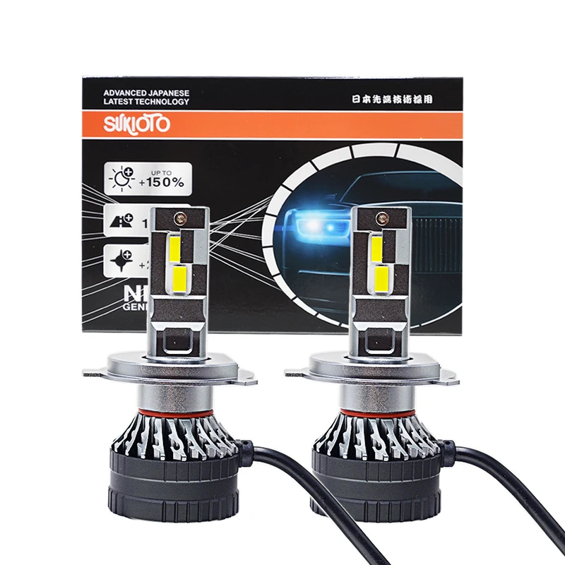 

2025 SUKIOTO GENUINE Canbus H4 Светодиодная фара CSP Chip LED H7 H11 9005 HB3 130 Вт Светодиодная противотуманная фара Автоматическая фара 6000K 40000LM 12 В