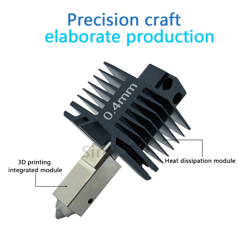 P1P X1 All-in-one Hotend Kit For Bambu Lab P1S X1C Print Head Integrated Hardened Steel Nozzle Same As Original High Quality