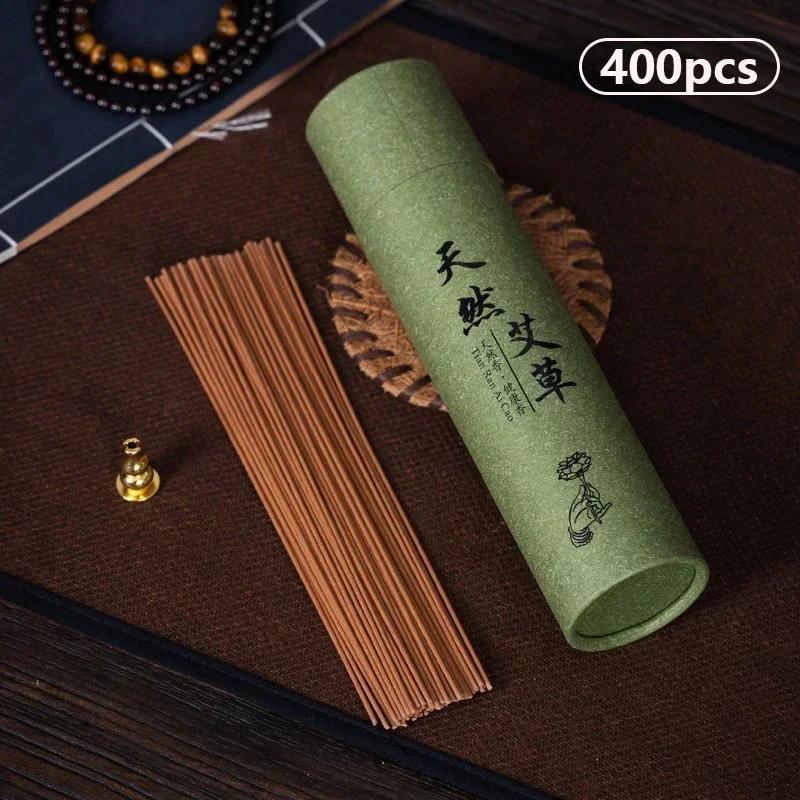 400Pcs Natural Sandalwood Sticks Home Incense Sticks Blessing Ceremony Prayer Buddha Incense Wormwood Sandalwood Agarwood
