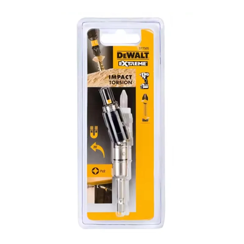 DEWALT DT7505 Pivoting Bit Tip Holder 20° PZ2 6.35MM 1/4\