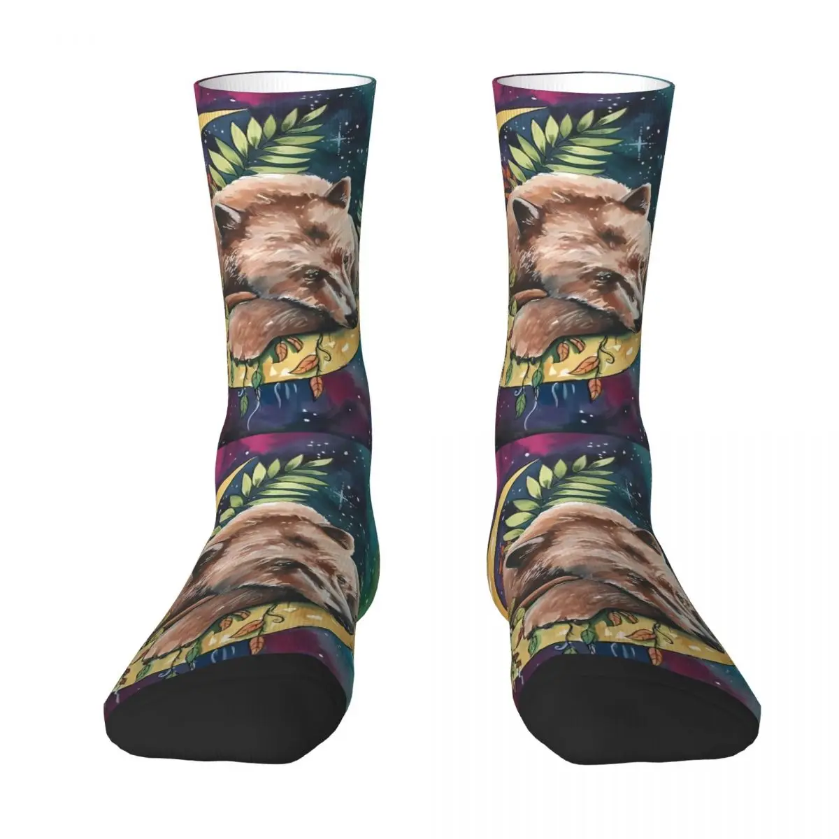 Raccoon Sock Printed Man Polyester