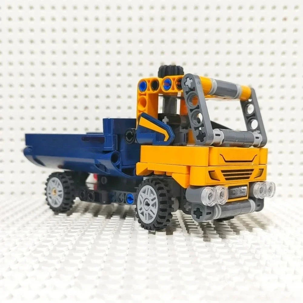 MINISO technische dumptruck 2-in-1 bouwstenen set, technisch speelgoed, bouwbaar bouwvoertuig of graafmachine graafmachine model