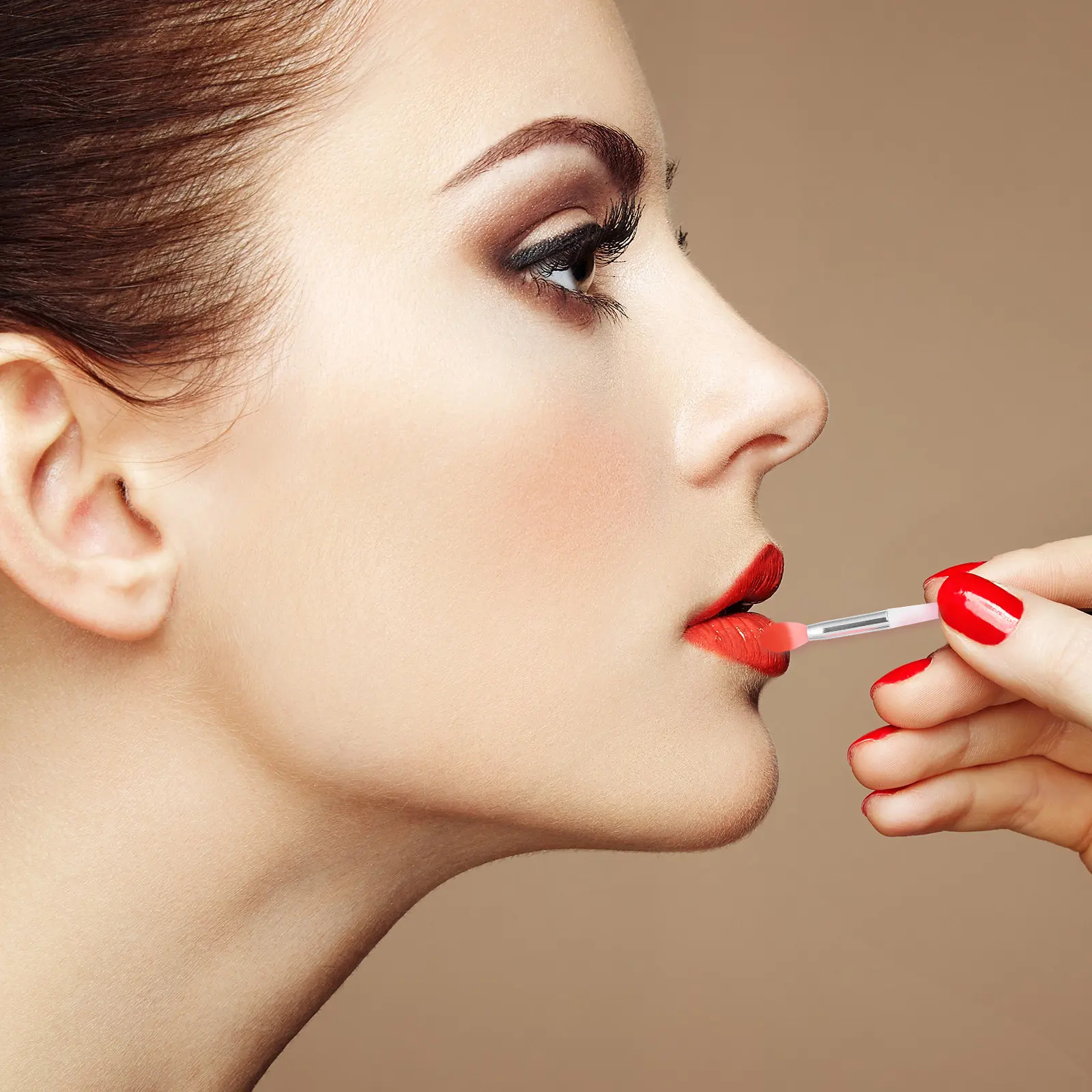 1Set Siliconen Lipstick Applicator Brush Set Zachte Lip Mask Brush Tool Lippenbalsem Applicator Make-up Tool voor dagelijks gebruik en