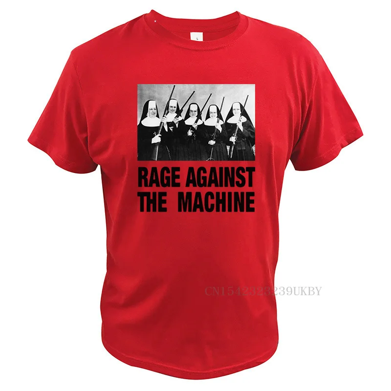 Rage Against The Machine T Shirt Nuns With Guns Tshirt Heavy Metal Rap Music 100% Cotton Breathable Tees Tops