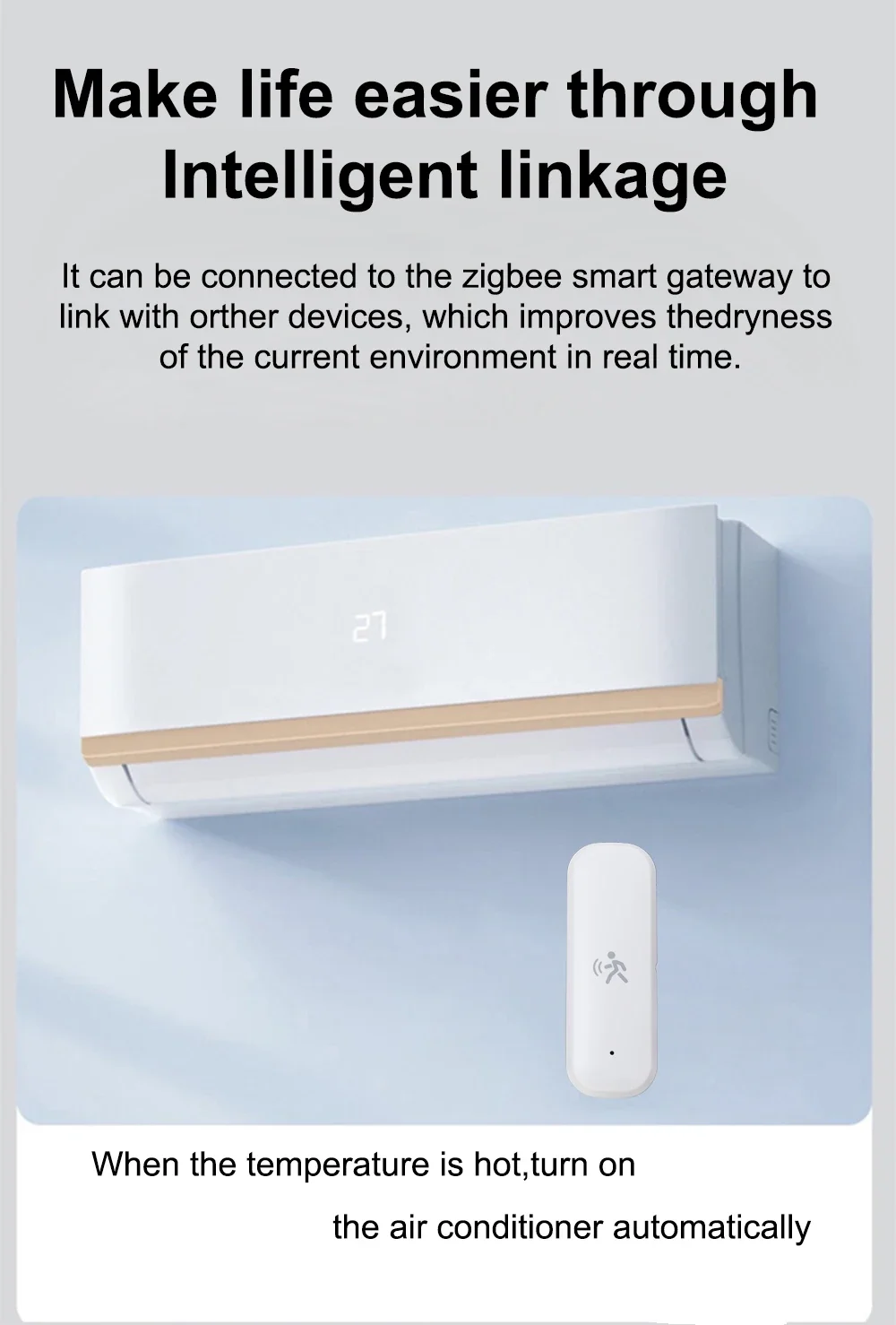 Zigbee 10G MmWave Radar-Bewegungssensor, Personendetektor mit Beleuchtungs-, Temperatur- und Feuchtigkeitssensor, unterstützt Tuya Hub Zigbee2MQTT – Detail 7