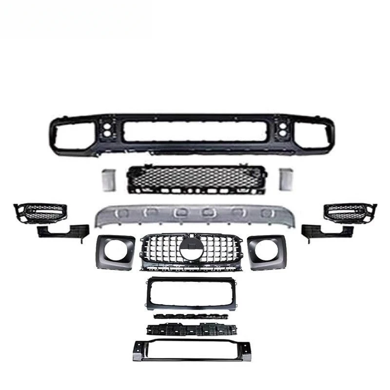 

High Quality ApplicableW463LargeGRenew OldG63Kit includes full coverage of front and rear bumpers, modified body kit, and blacke