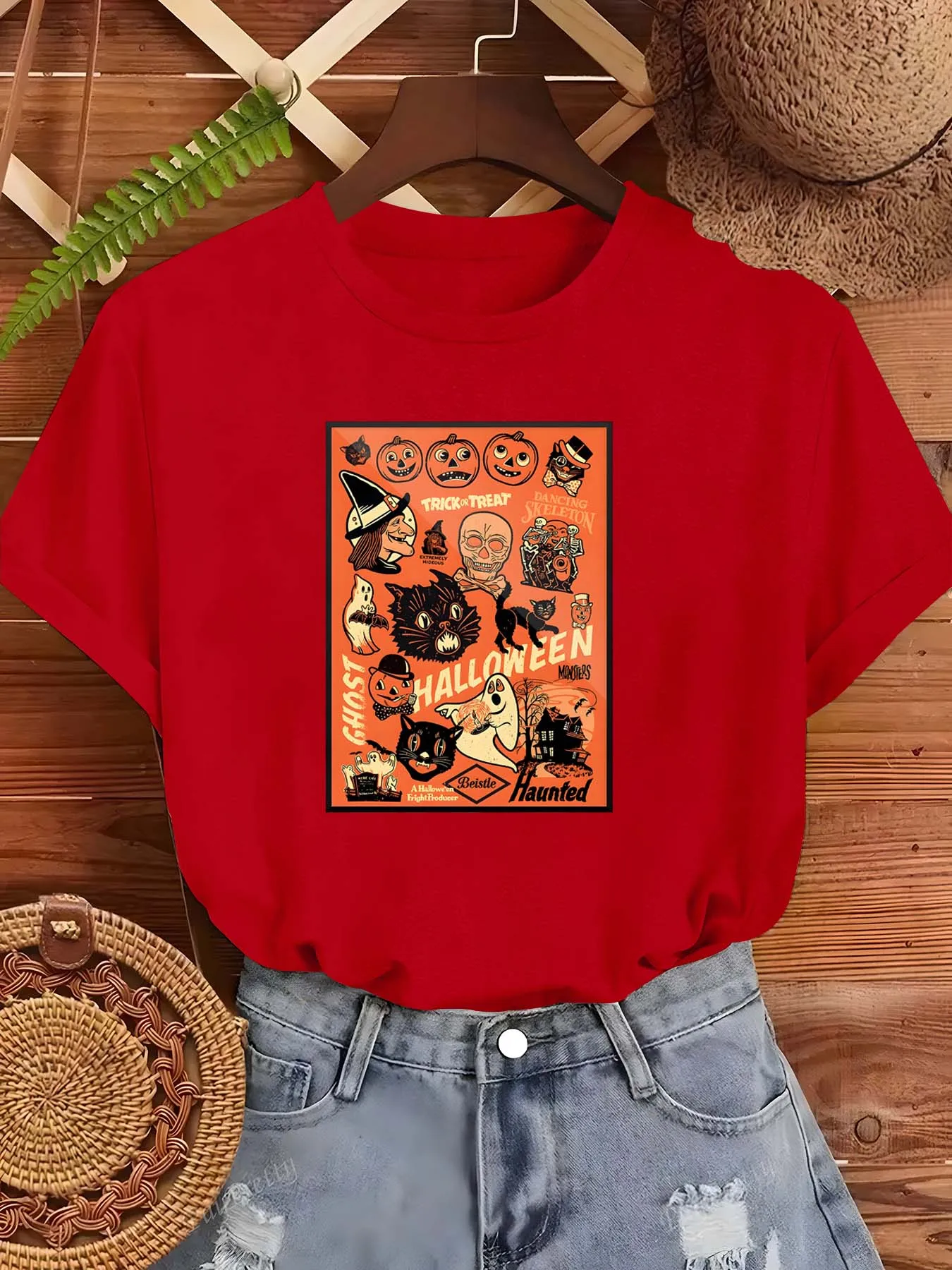 

Винтажная одежда больших размеров на Хэллоуин с художественным рисунком, чтобы повысить Грейс и модное чувство пышных женщин