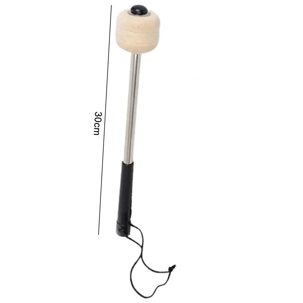 Instrument Sticks Flexible drum hammer Lightweight Ergonomics Handle High Quality White Classic Metal Drum Stick with Rope