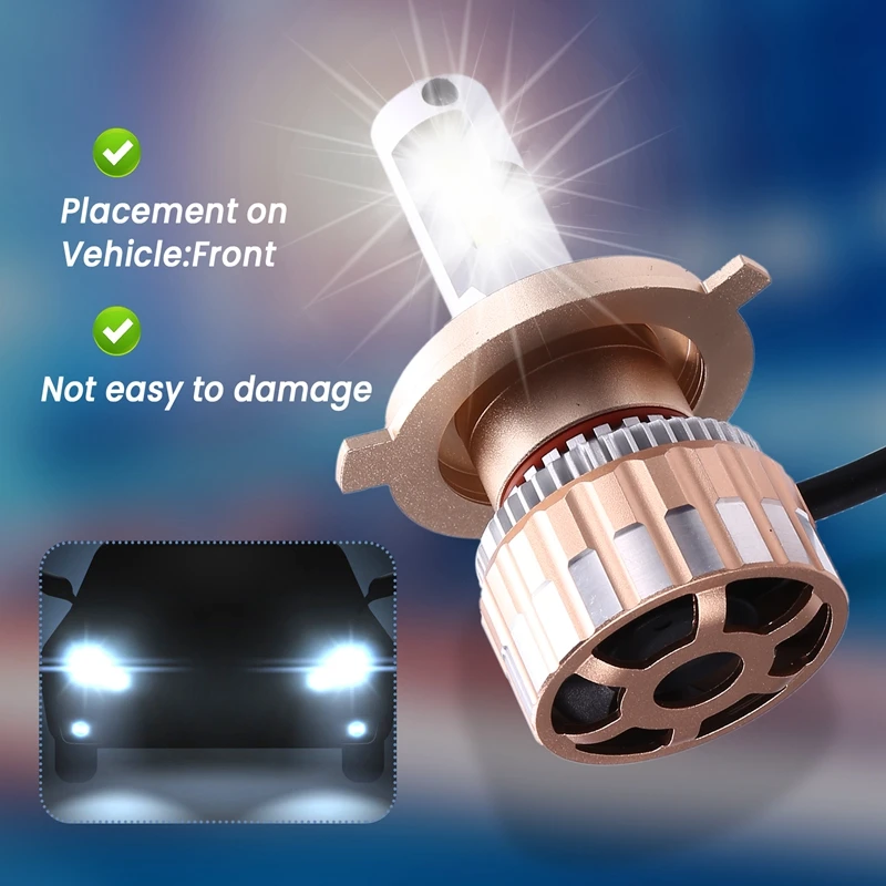 130W Car Headlights Led Lights For Original Car Led Headlights High And Low Beam Integrated H4