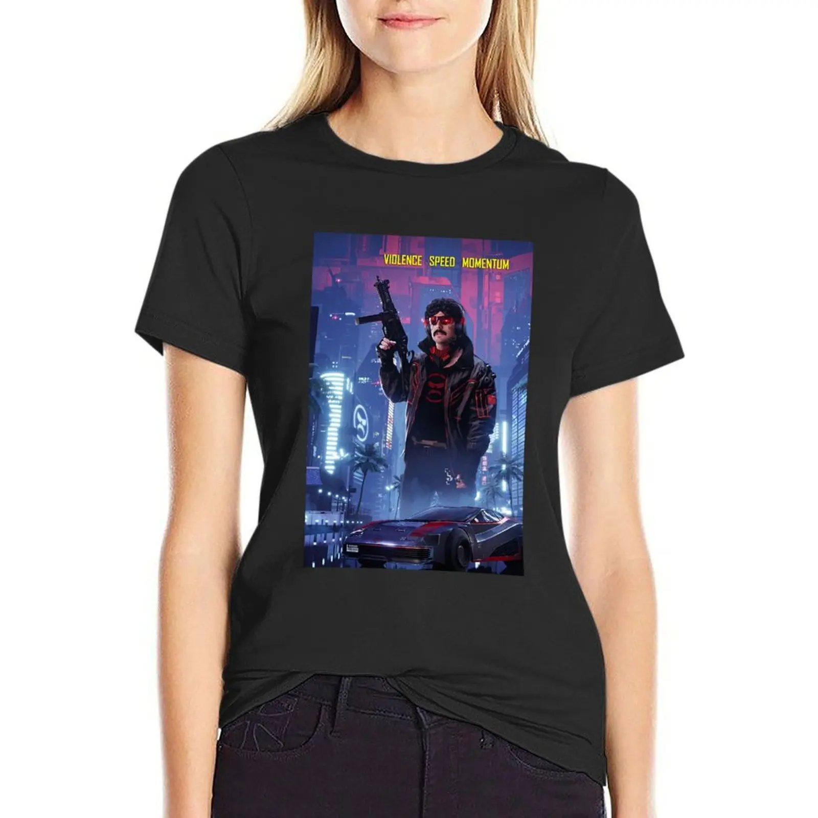 

Dr Disrespect T-Shirt animal prinfor customs plus size tops womans clothing