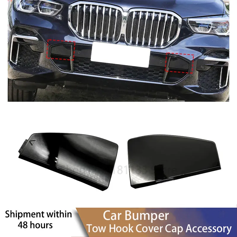 For BMW X5 G05 M Sport Front Bumper Tow Hook Cover Cap Black & Red Fits 2019-2022 X5 M Models OEM 51118069237 51118092124