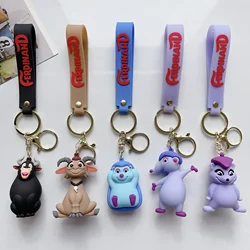 Disney Cartoon Ferdinand Silicone Keychain Lovely Animal Keyring Keys Holder Chain Accessories for Birthday Party Gifts