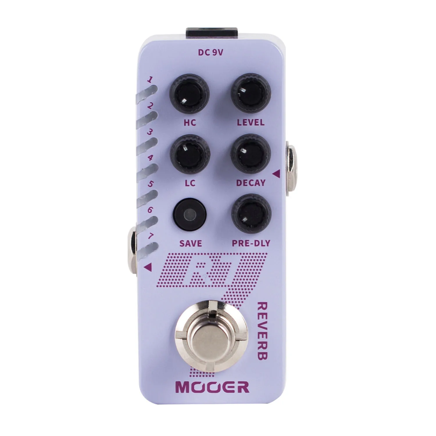 

Mooer R7 Digital Reverb Pedal Mod 7 Classic Tone Effect Guitarra Pedalboard Guitar Parts with Room Hall Cave Plate Spring