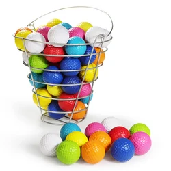 Pelotas de Golf de espuma PU para niños, 10 piezas, elásticas, para interior y exterior, campo de práctica de conducción