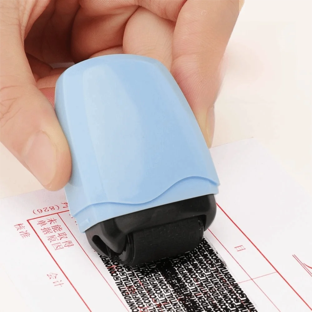 Reusable Identity Protection Roller Stamp Plastic Solid Color Privacy Security Address Eraser Shielder Anti-Theft Smear