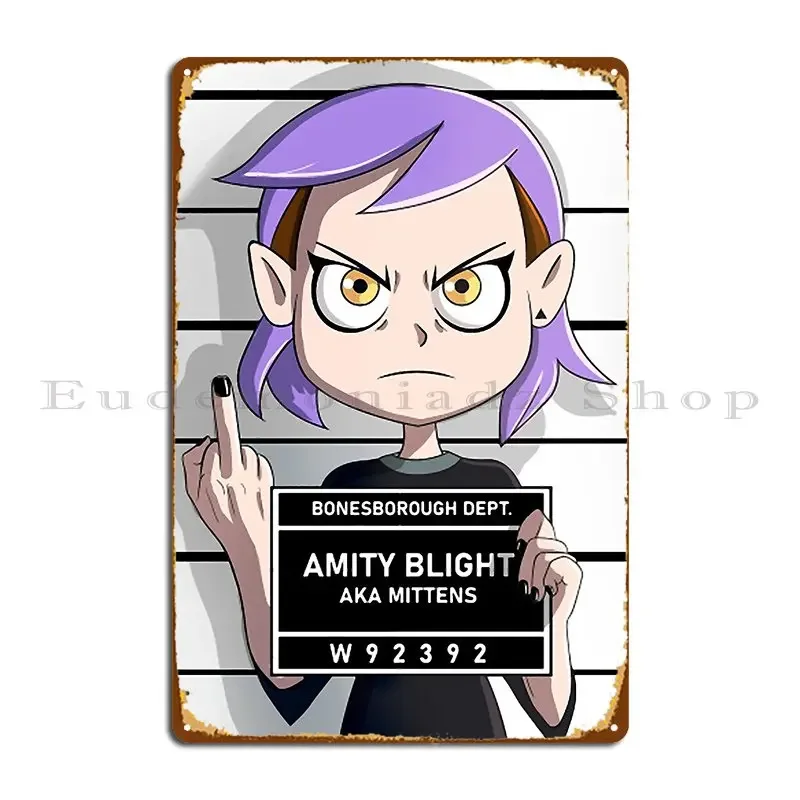 Amity Blight and39 S Mugshot Metal Plaque Poster Bar Cave Bar Cave Club Club Bar Customized Tin Sign Poster