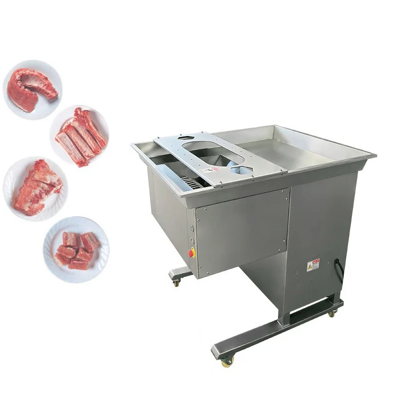 Automatic Commercial Whole Chicken Slicer Pig Trotters Cutting Machine Pork Ribs Cube Cutter Mahicne