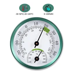 Termometro 2 in 1 igrometro in acciaio inossidabile misura automatica per misuratore di umidità della temperatura dell'ufficio domestico Display di facile lettura