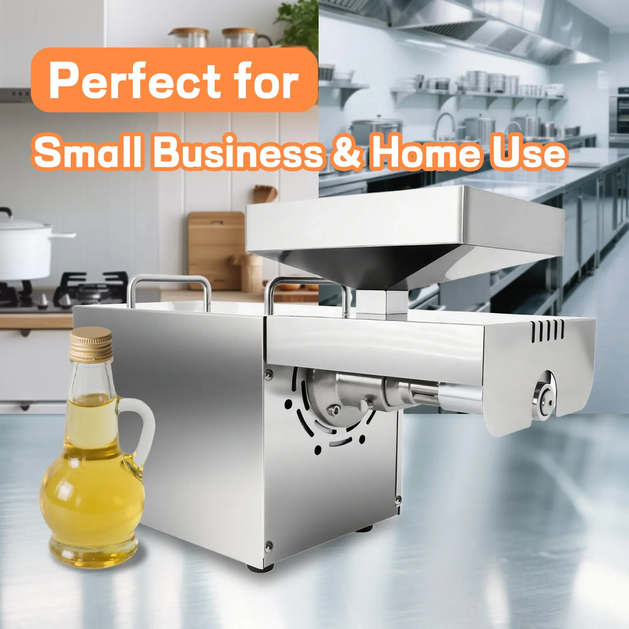 Stainless steel cold small sunflower oil press