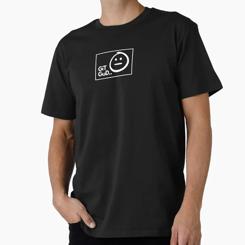 Funny Git Gud..  Graphic T‑Shirt for Programmer Software Engineers Geek IT Developer Fan Gift Tees S-6XL
