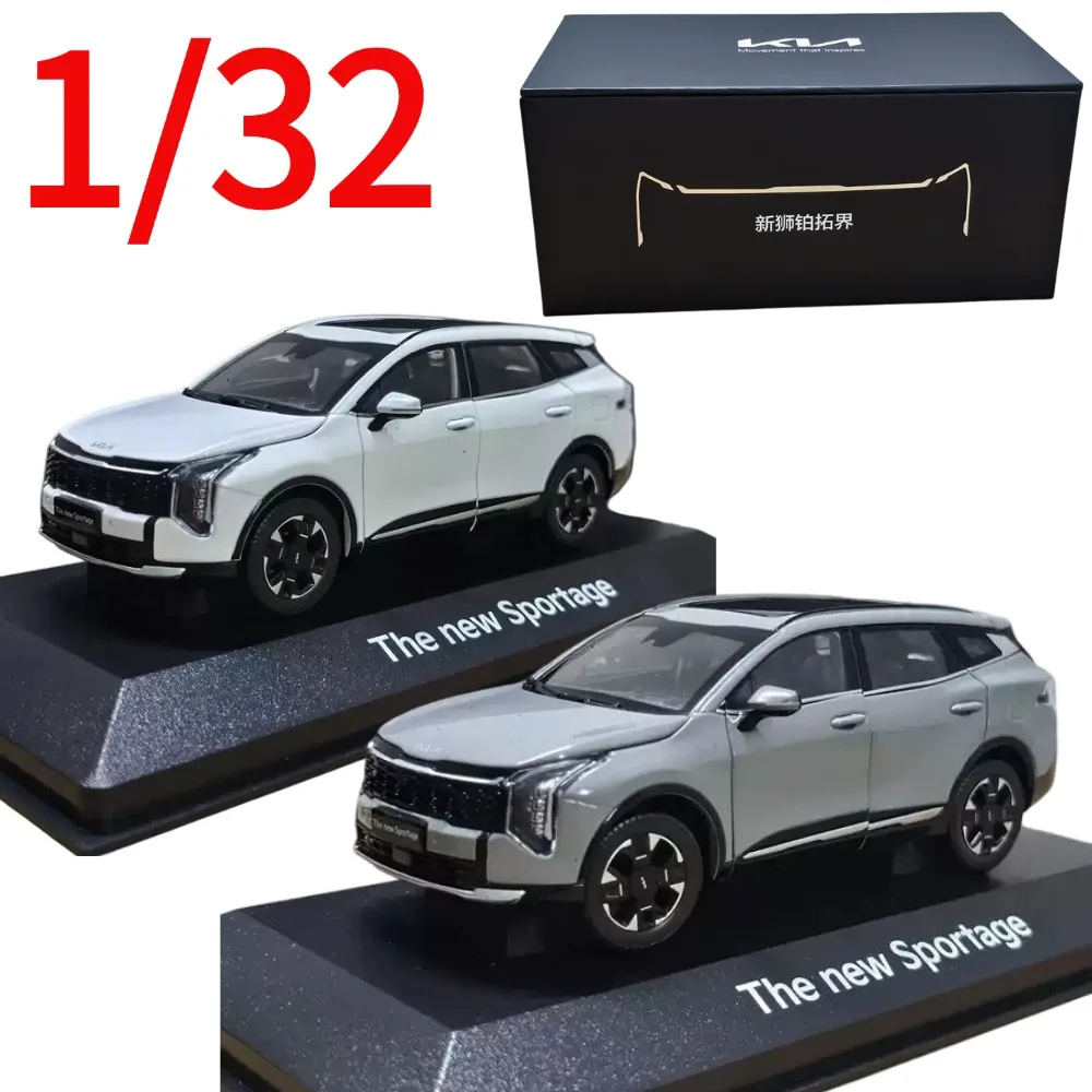 Diecast 1/32 Scale Kia Sportage SUV Car Model Alloy Kia Sportage off-road Play Vehicle Model Collected Display