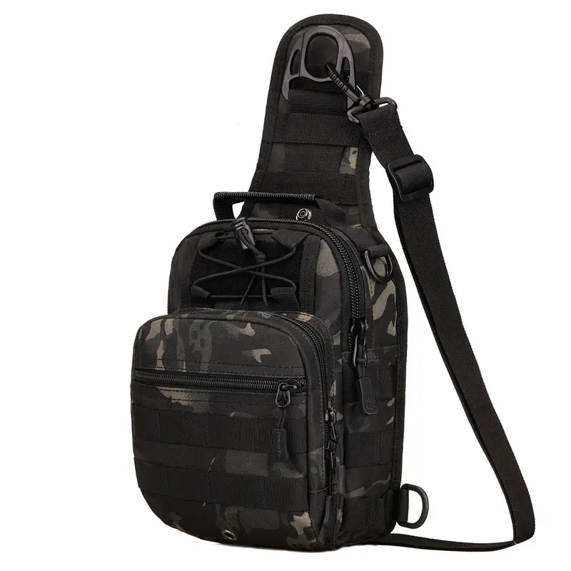 

Outdoor Tactical Shoulder Chest Bag Molle Camo Backpack Cycling Hunting Fishing Military Pack Crossbody Hiking Waterproof Travel
