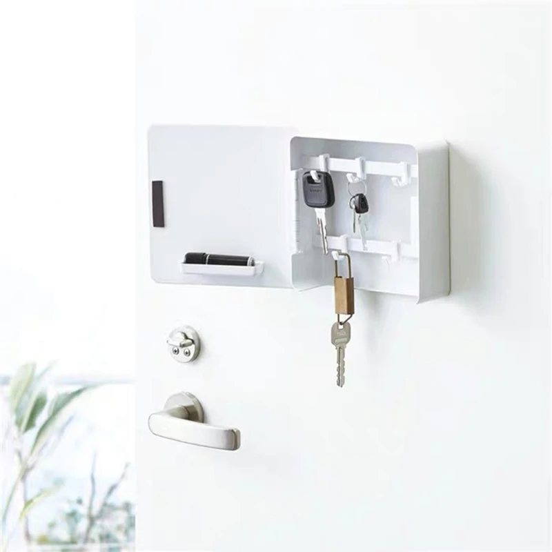 Wall-Hung Porch Key Rack Magnet Rack Key Cabinet Keychain Holder Organizer