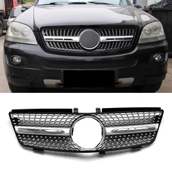 ABS Grills For Mercedes-Benz W164 ML class ML320 ML350 ML450 ML500 2005-2008 Front Bumper Grille Hood Tuning Racing Grill