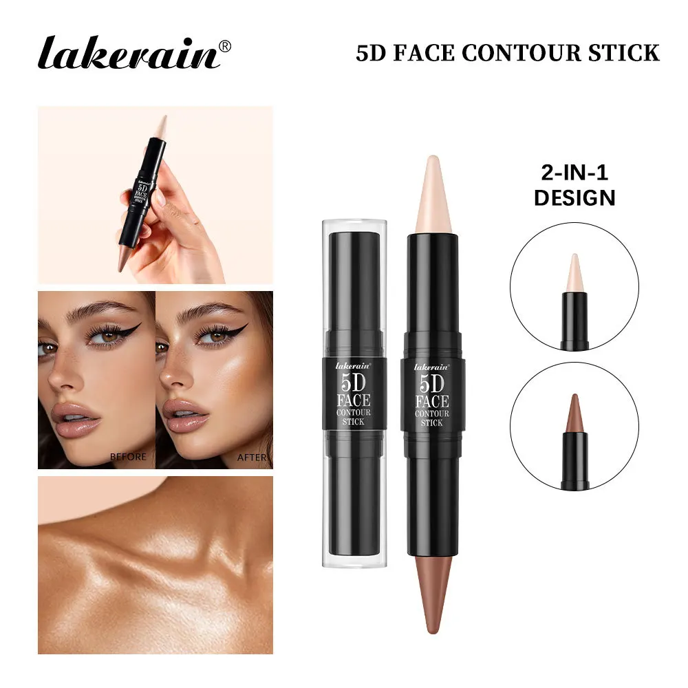 Ensemble de contour du visage, 3 pièces, Eyeliner imperméable, surligneur, Kit de maquillage 5D, cadeau d'anniversaire