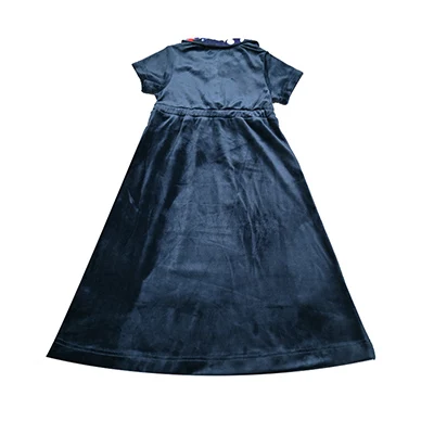 Familien-Shabbos Samt-Set Mädchenkleid Passendes T-Shirt Baby 2-Teiliges Set Langarm Kinderkleidung Blumenkragen und Knöpfe – Detail 19