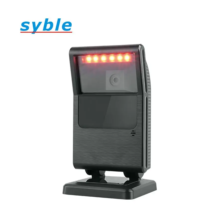 Syble New Arrival XB-8000 1D 2D Desktop Barcode Scanner Handsfree Scanners Platform USB Wired Omnidirectional Bar Code Reader
