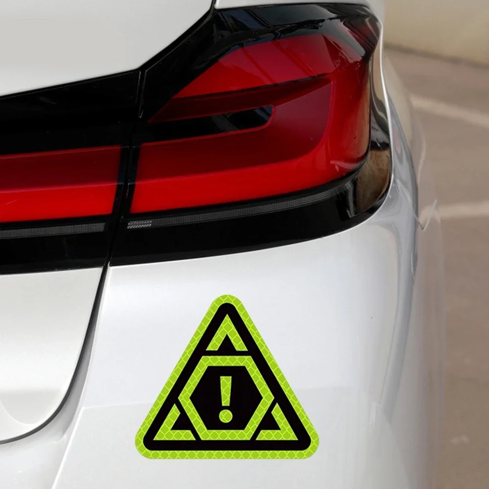 2025 Hot Sale Brand. Good And High Quality Car Reflective Stickers Night Safety Driving Mark Decal Triangular Sticker YAFEX